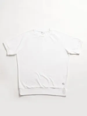 AAGAMENNONE WHITE TERRY COTTON T-SHIRT