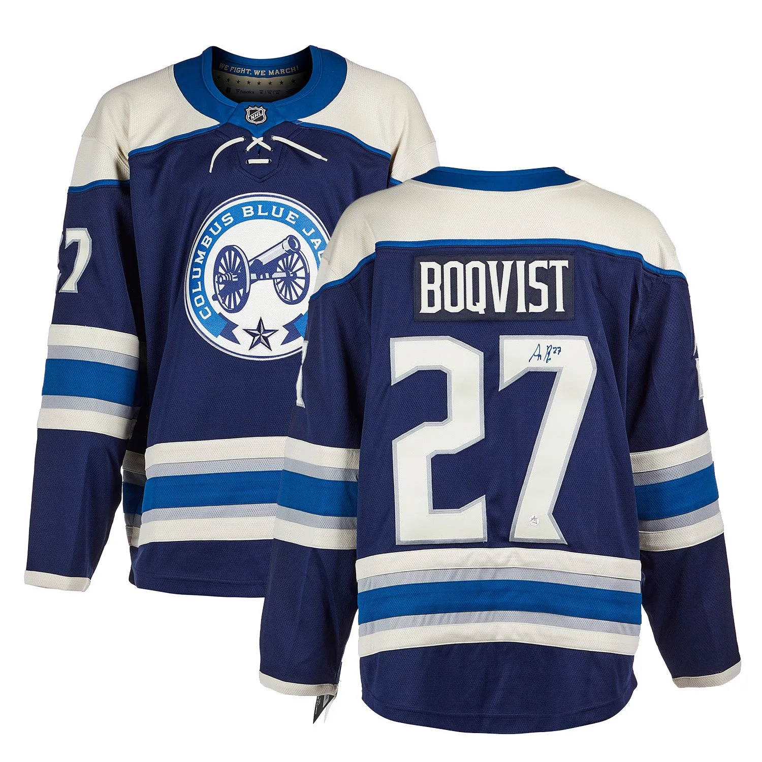Adam Boqvist Signed Columbus Blue Jackets Fanatics Breakaway Jersey