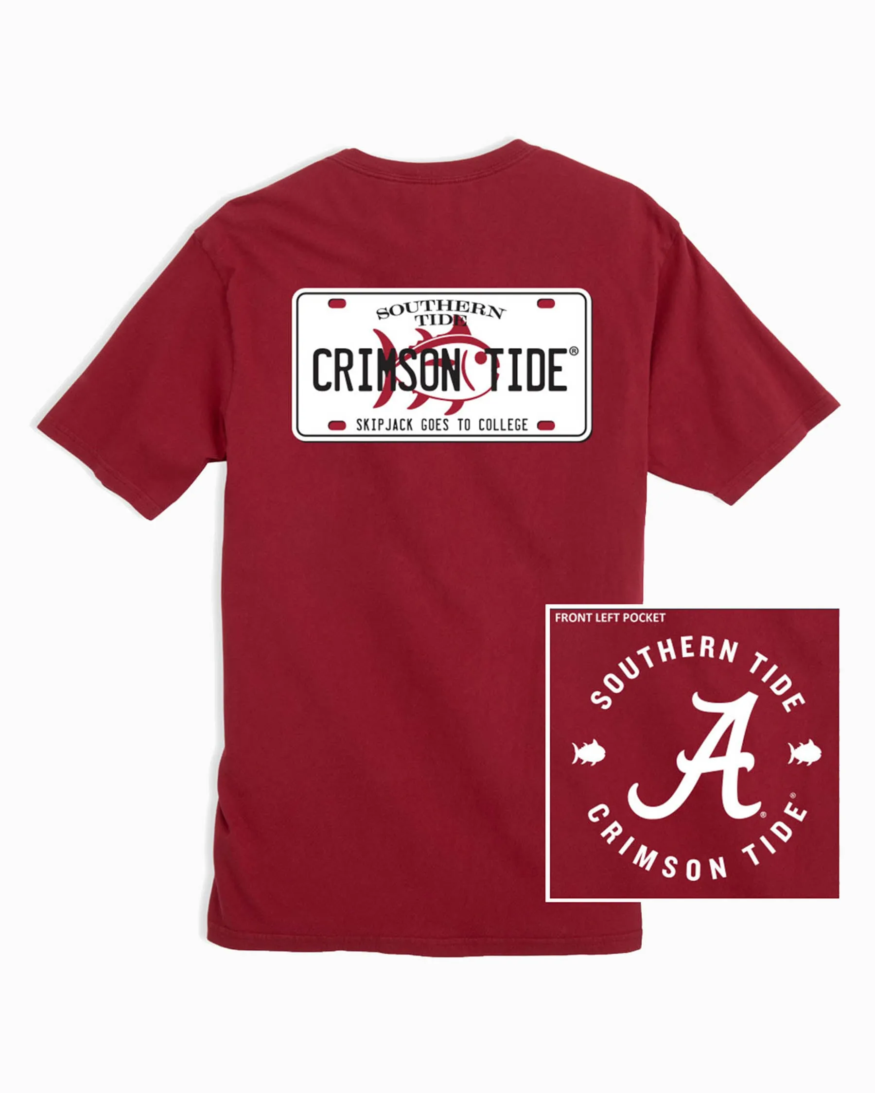 Alabama Crimson Tide License Plate T-Shirt