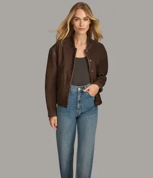Angie Snap Bomber Jacket