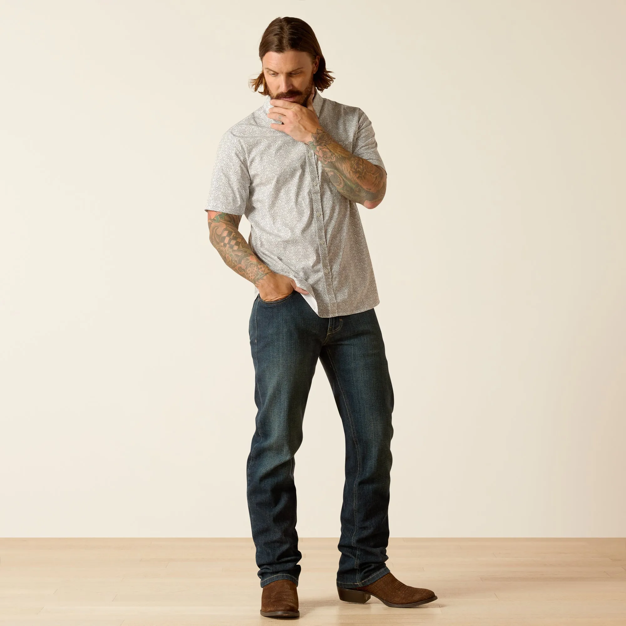 Ariat Men's Short Sleeve Modern Fit Morgan