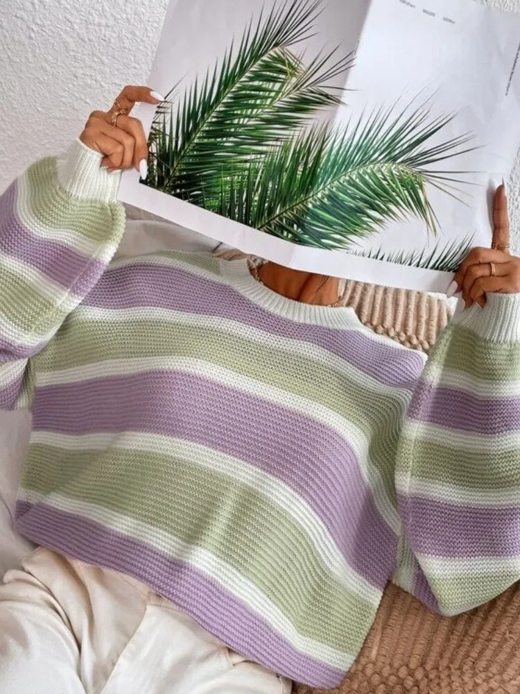 Autumn Winter Knitwear Pullovers Long