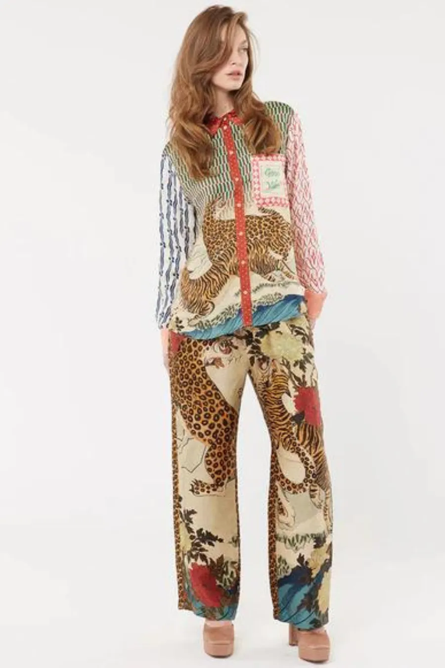 Bailey Straight Leg Track Pant Oriental