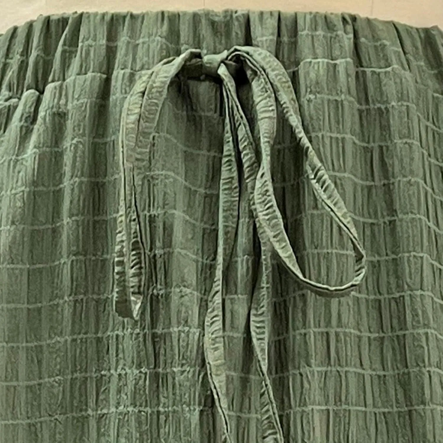Boho Maxi Skirts for Women Casual Drawstring Elastic High Waisted Flowy Swing A-Line Tiered Pleated Skirt