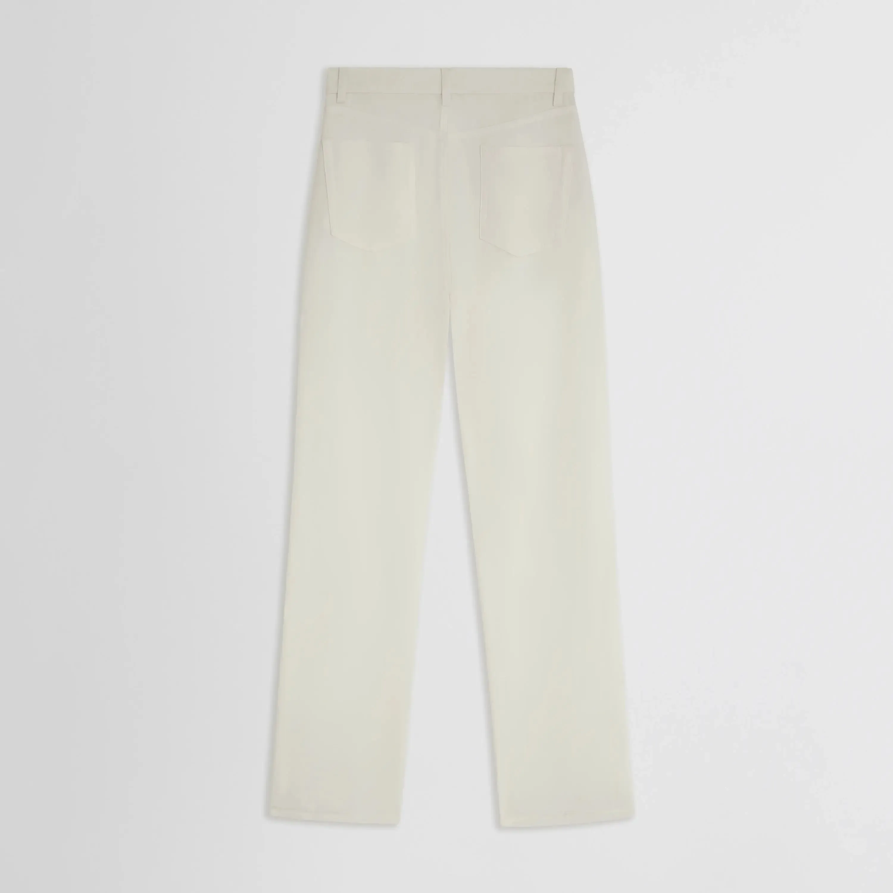 CLASSIC JEANS | off white silk viscose