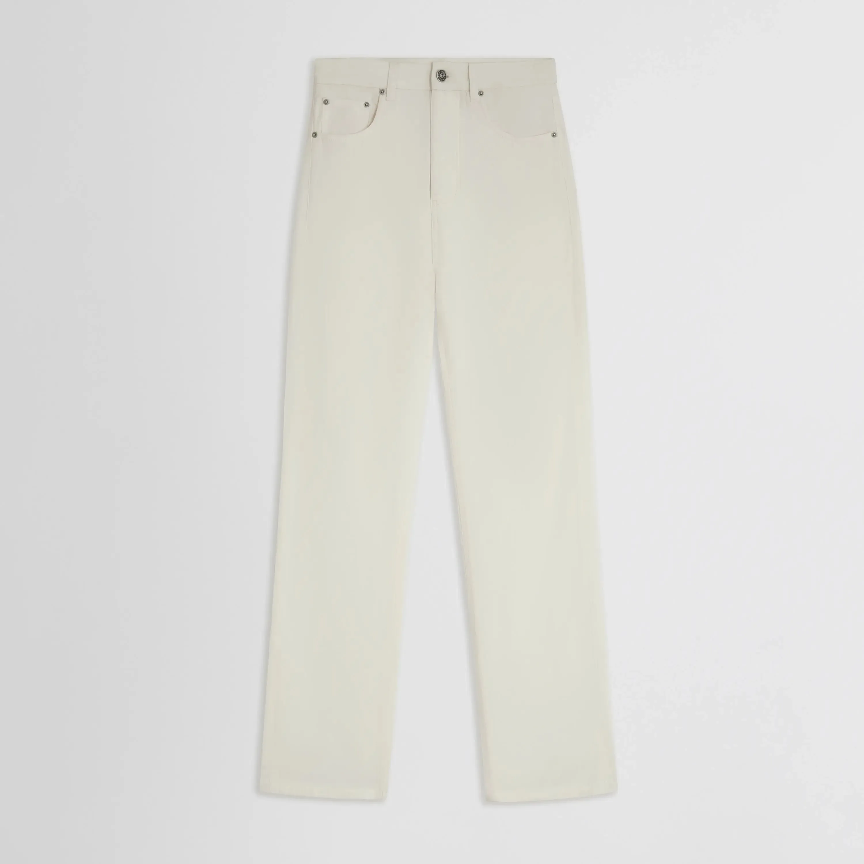 CLASSIC JEANS | off white silk viscose