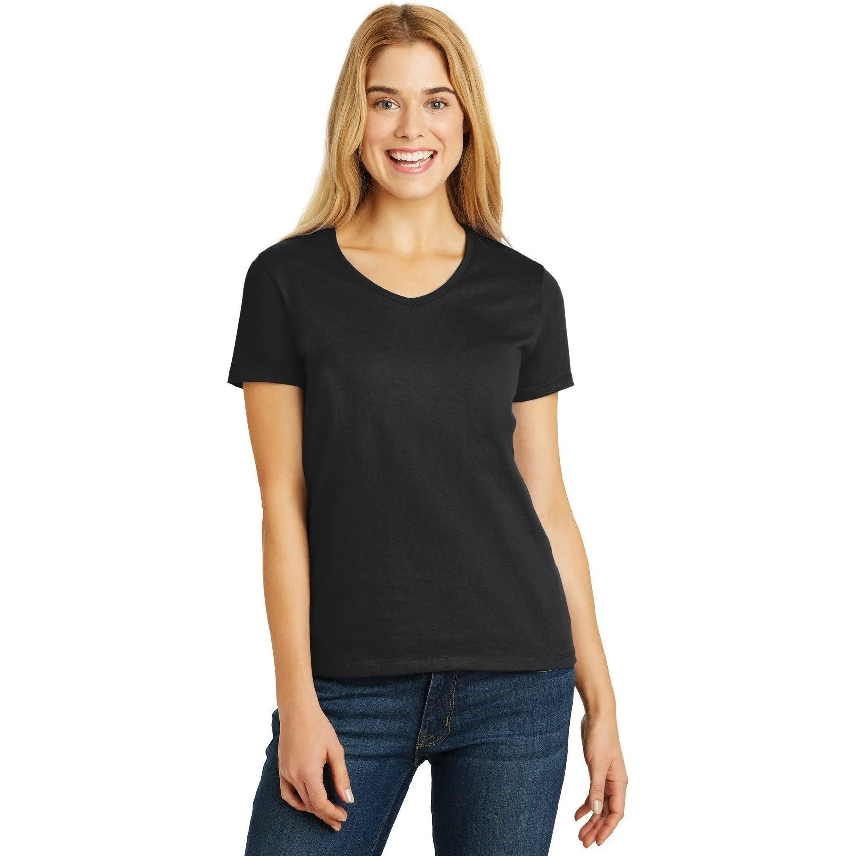 CLOSEOUT - Hanes Ladies ComfortSoft V-Neck Tee