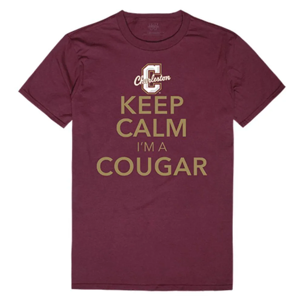 College of Charleston Cougars NCAA Keep Calm Tee T-Shirt