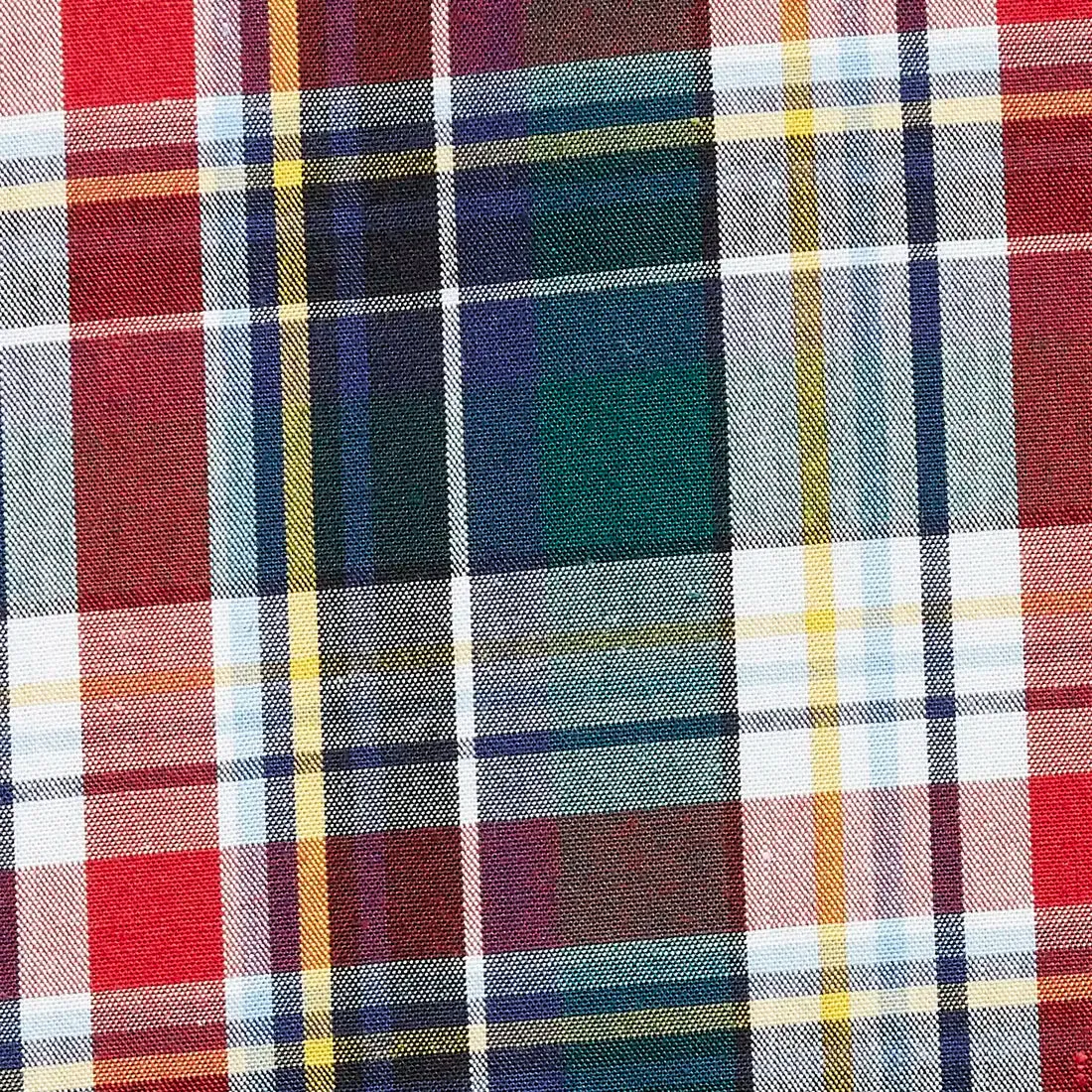 ColorPlus Men Red Checks Tailored Fit Cotton Full Sleeve Shirt