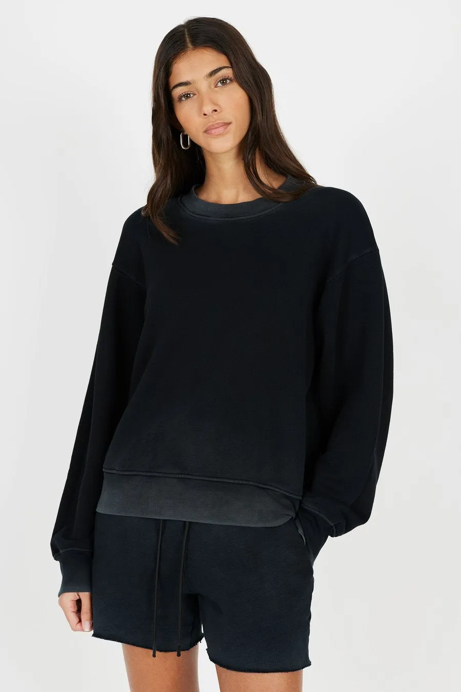 Cotton Citizen Brooklyn Crew Vintage Black