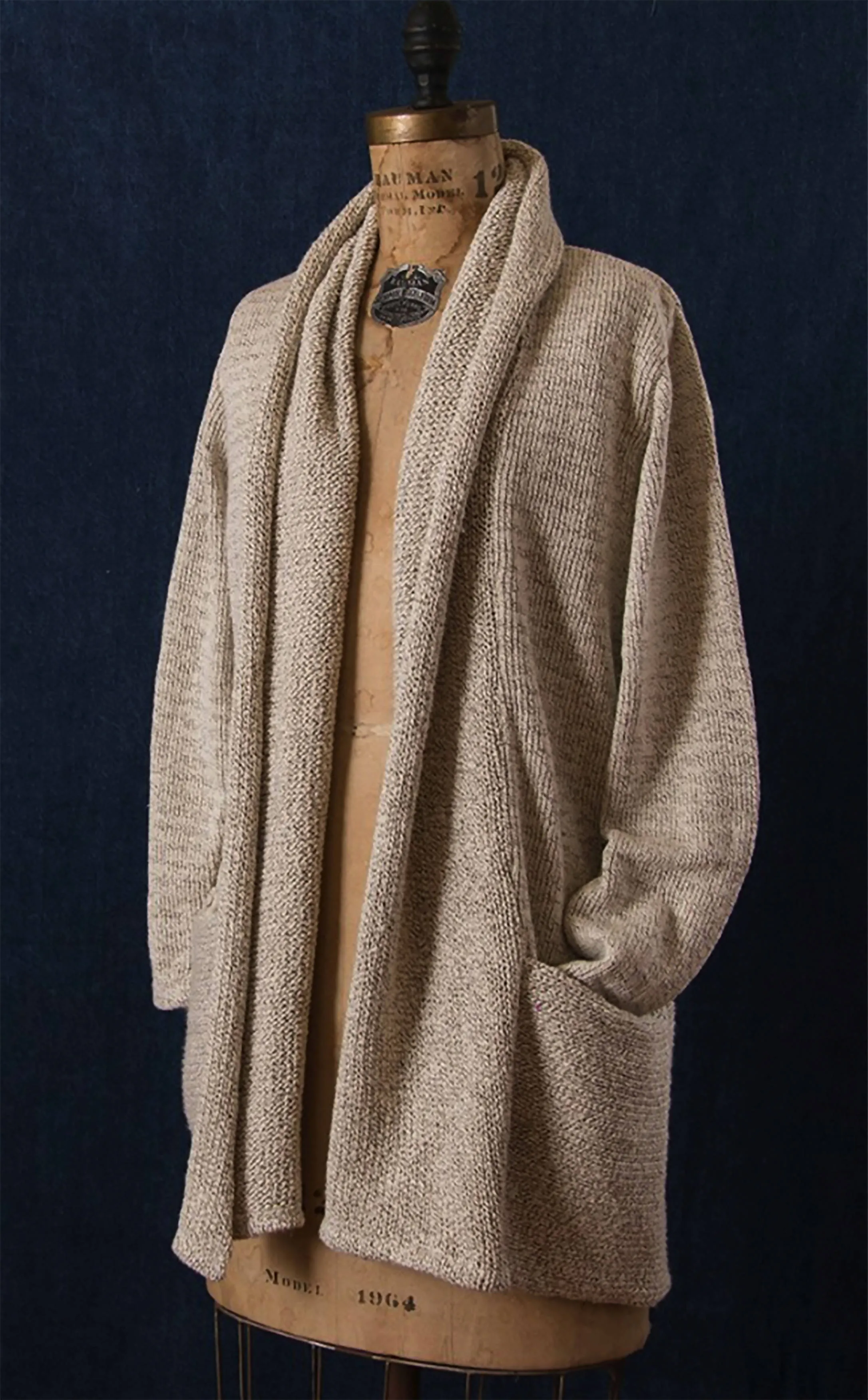 Cotton Girls Long Sleeved Knit Cardigan Sweater With Pockets
