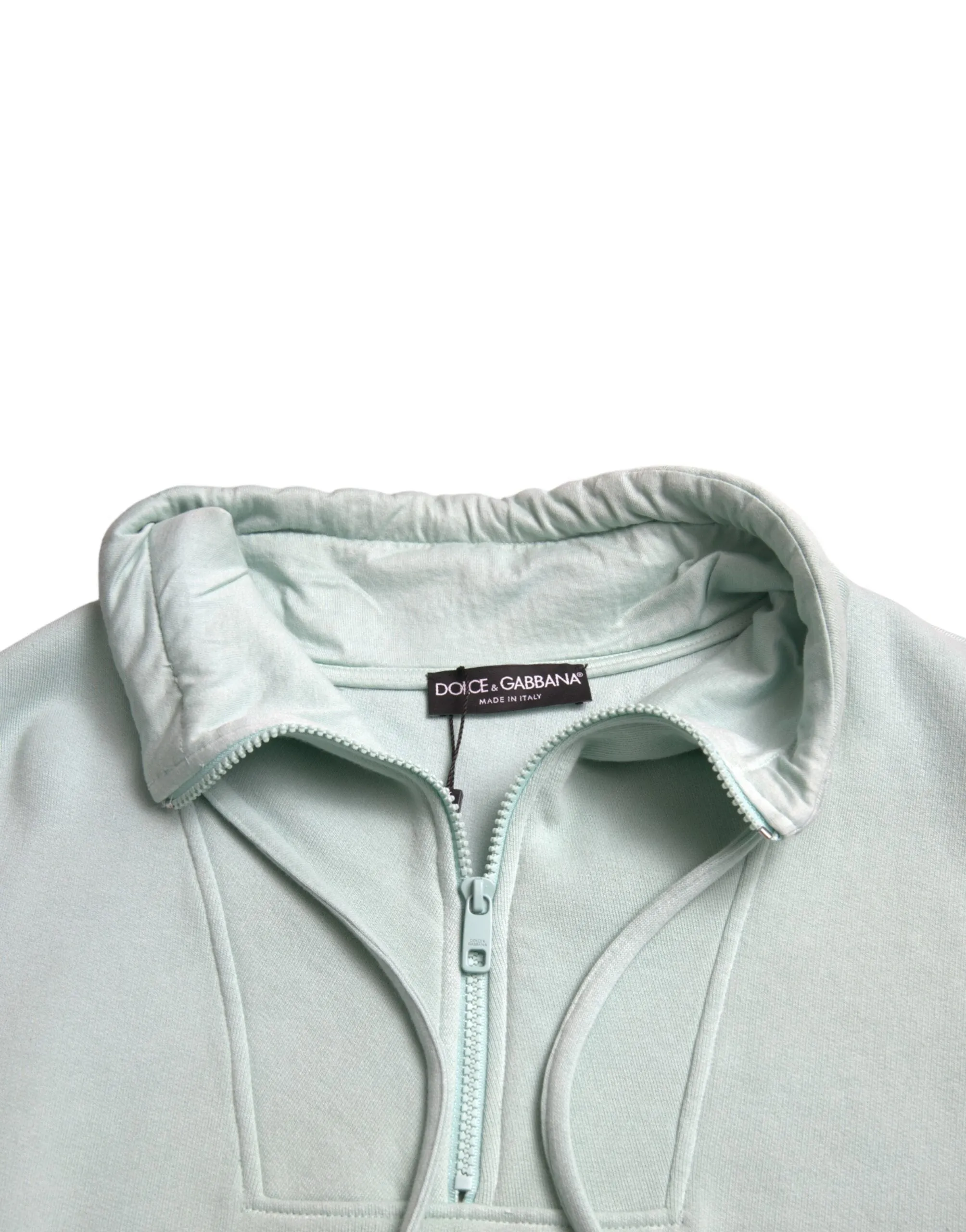 Dolce & Gabbana Chic Mint Green Pullover Sweater