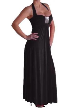 Elegant Halter Neck Sequined Dress