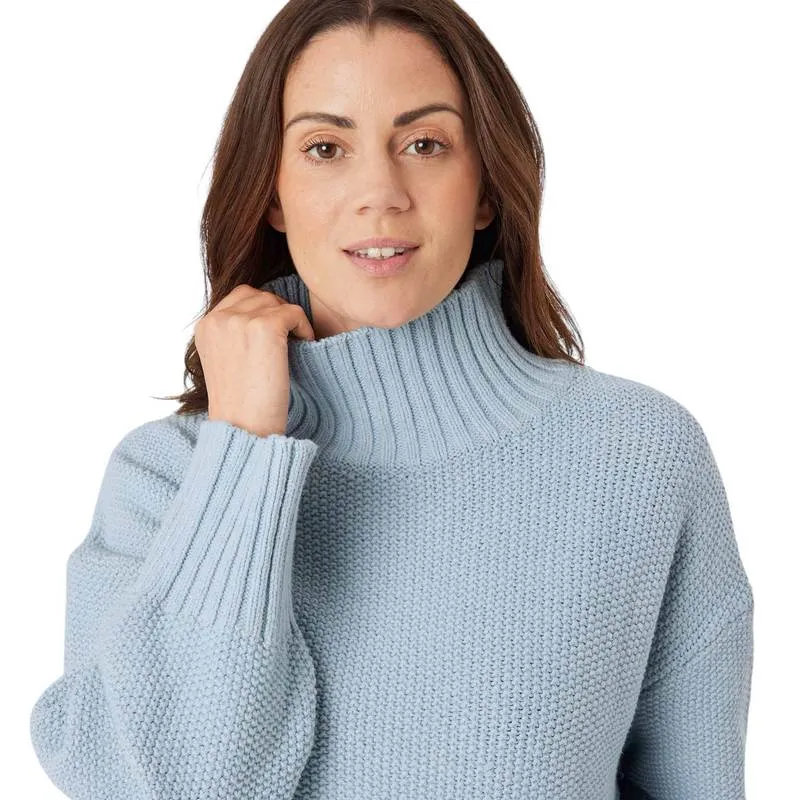 Frydah Cotton Mix Jumper in Blue Fog