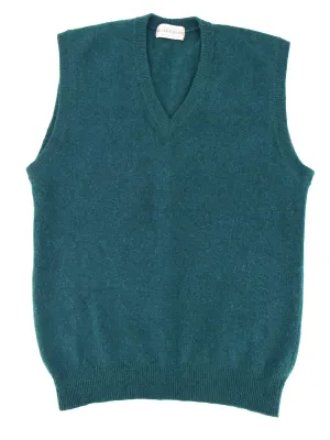 Green Wool Knitted Vintage Tank Top