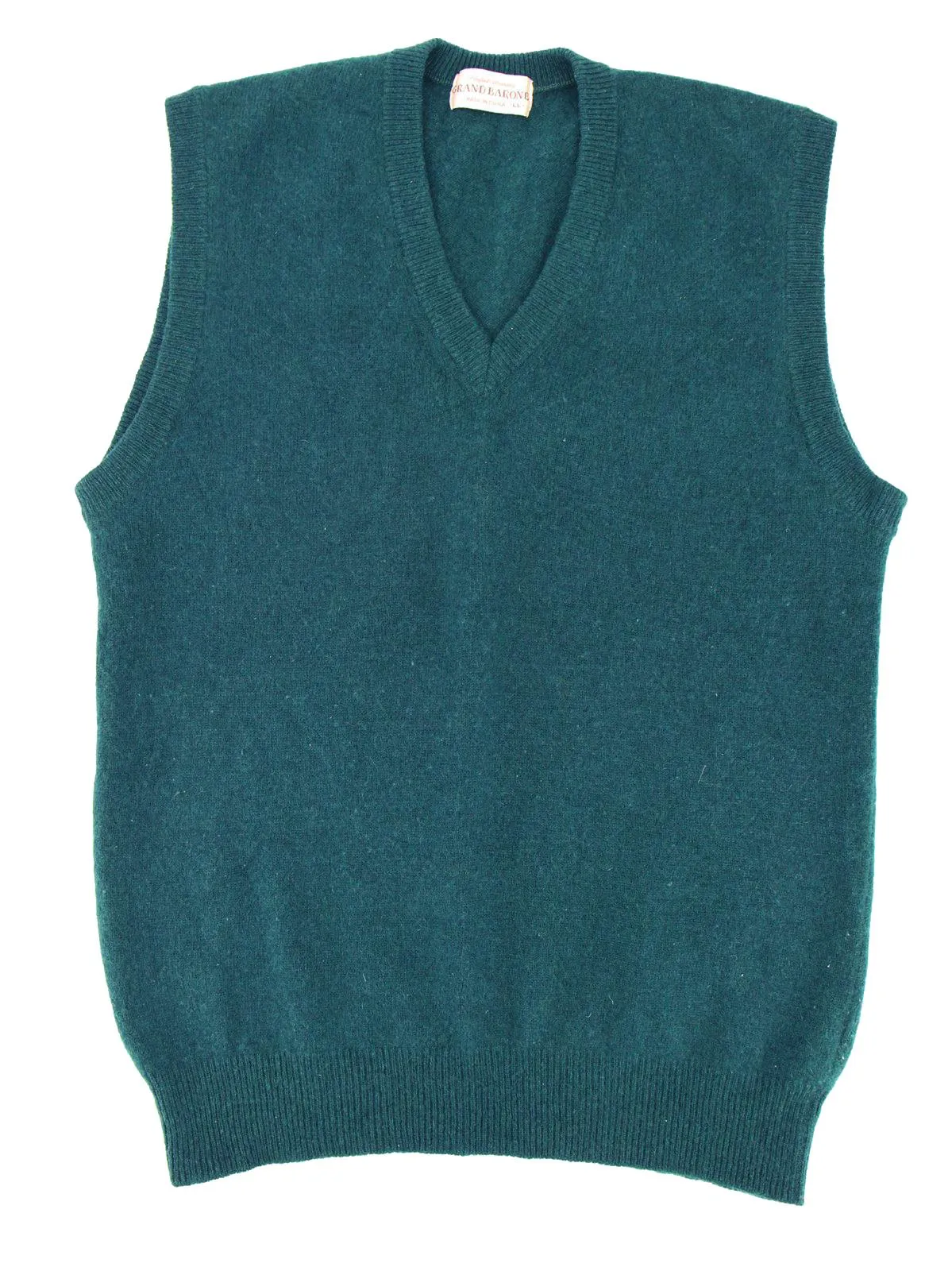 Green Wool Knitted Vintage Tank Top