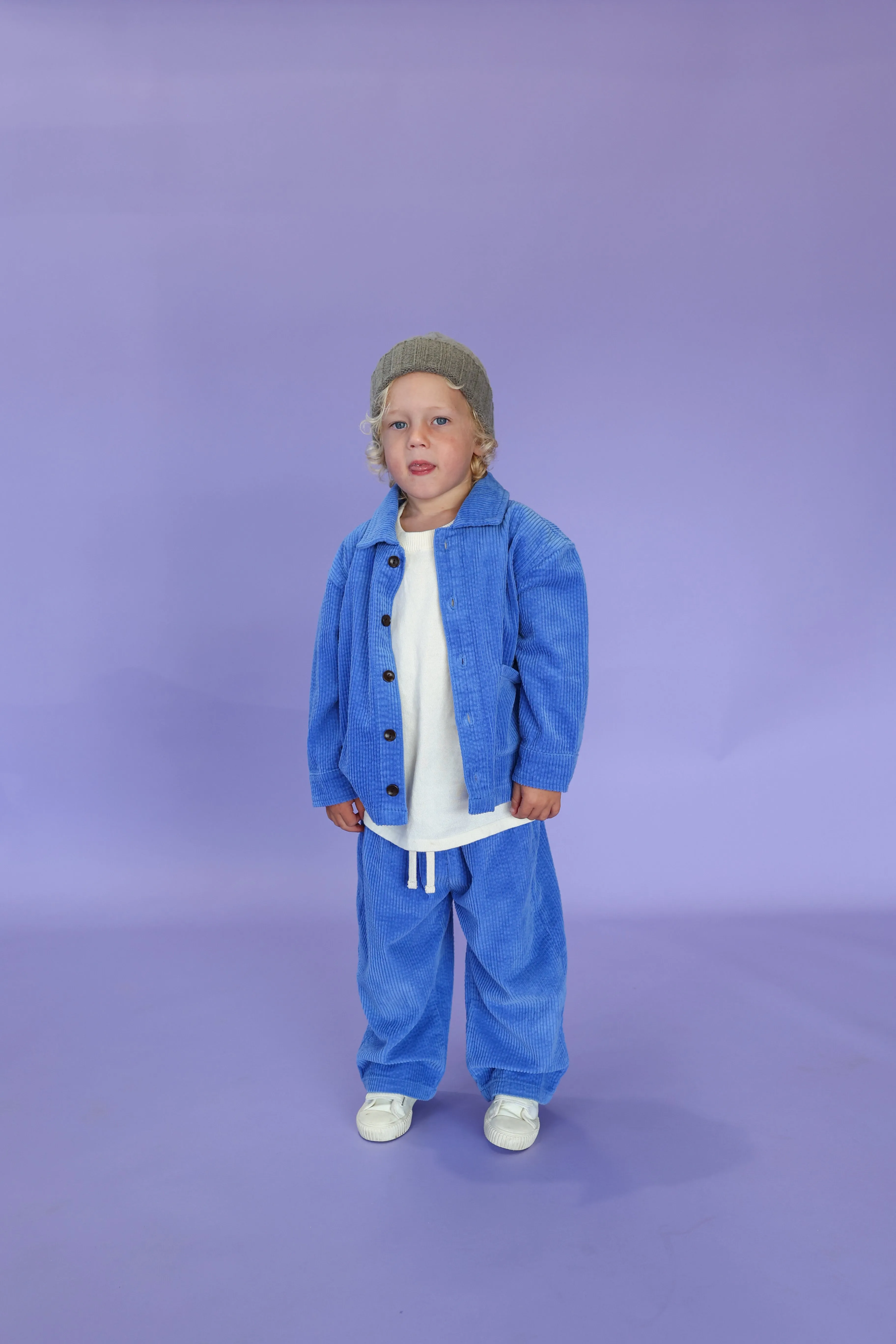 Grown Organic Relaxed Cord Pant - Sea