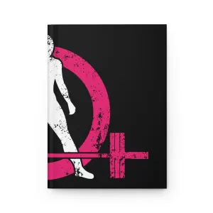 Hardcover Journal Matte - Half Classic Dark Distressed Logo