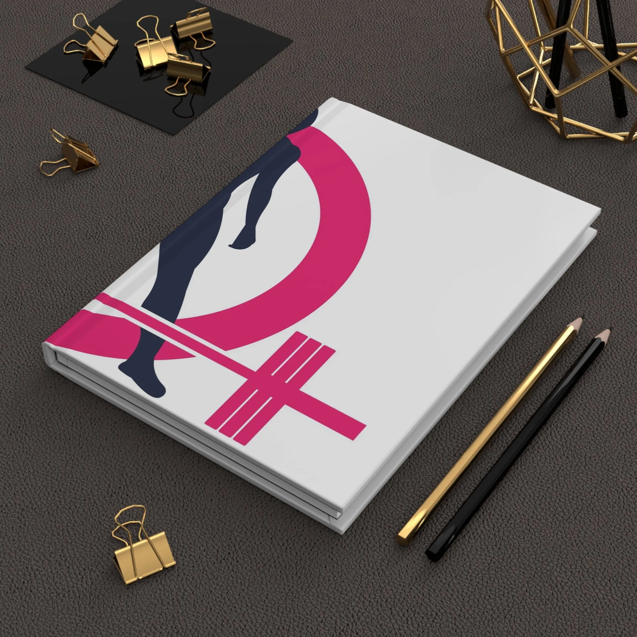 Hardcover Journal Matte - Half Classic Logo