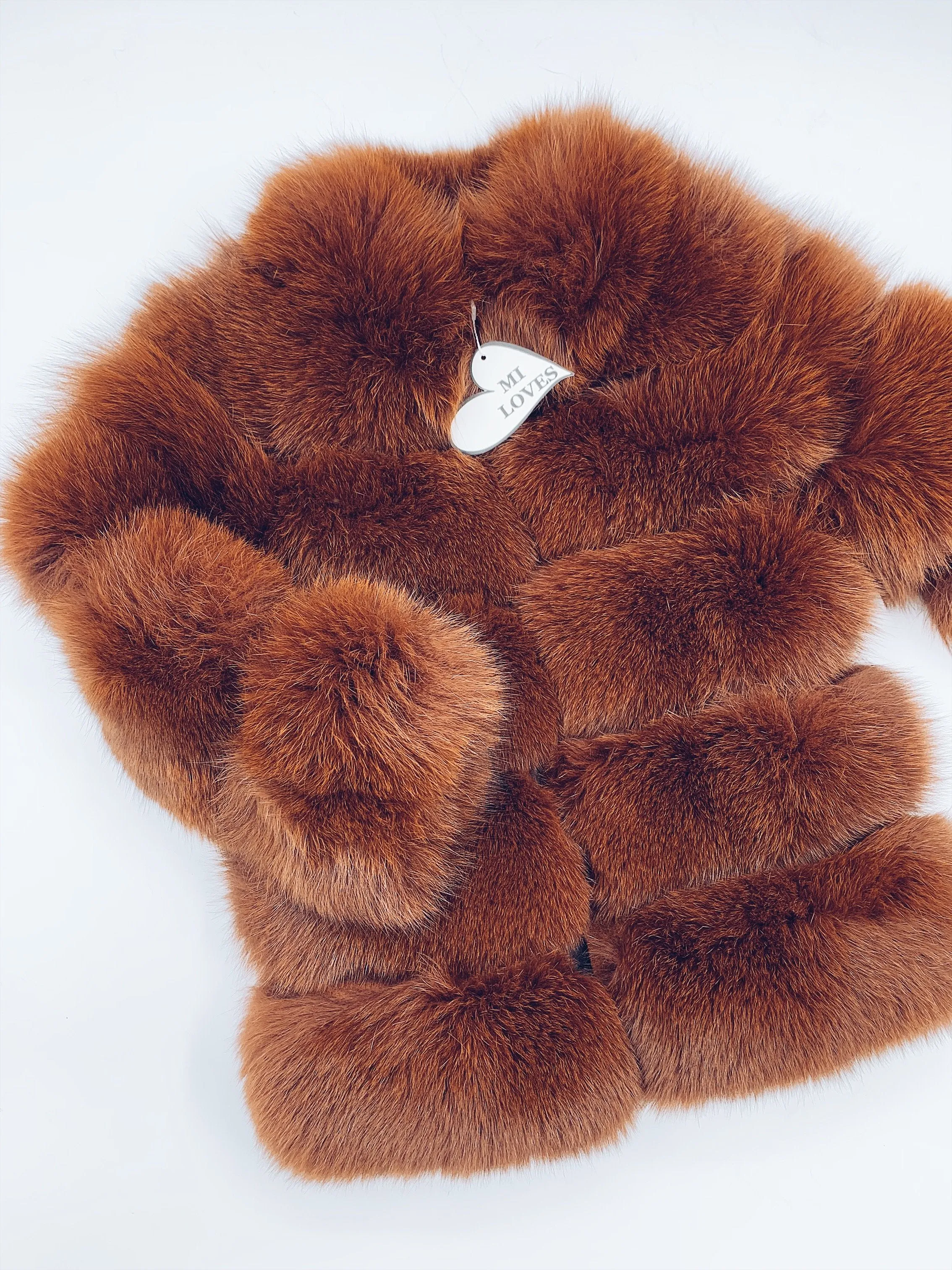 LUXURIOUS ADULT FOX FUR JACKET from MI LOVES SIGNATURE ELITE COLLECTION(One Adult jacket only)