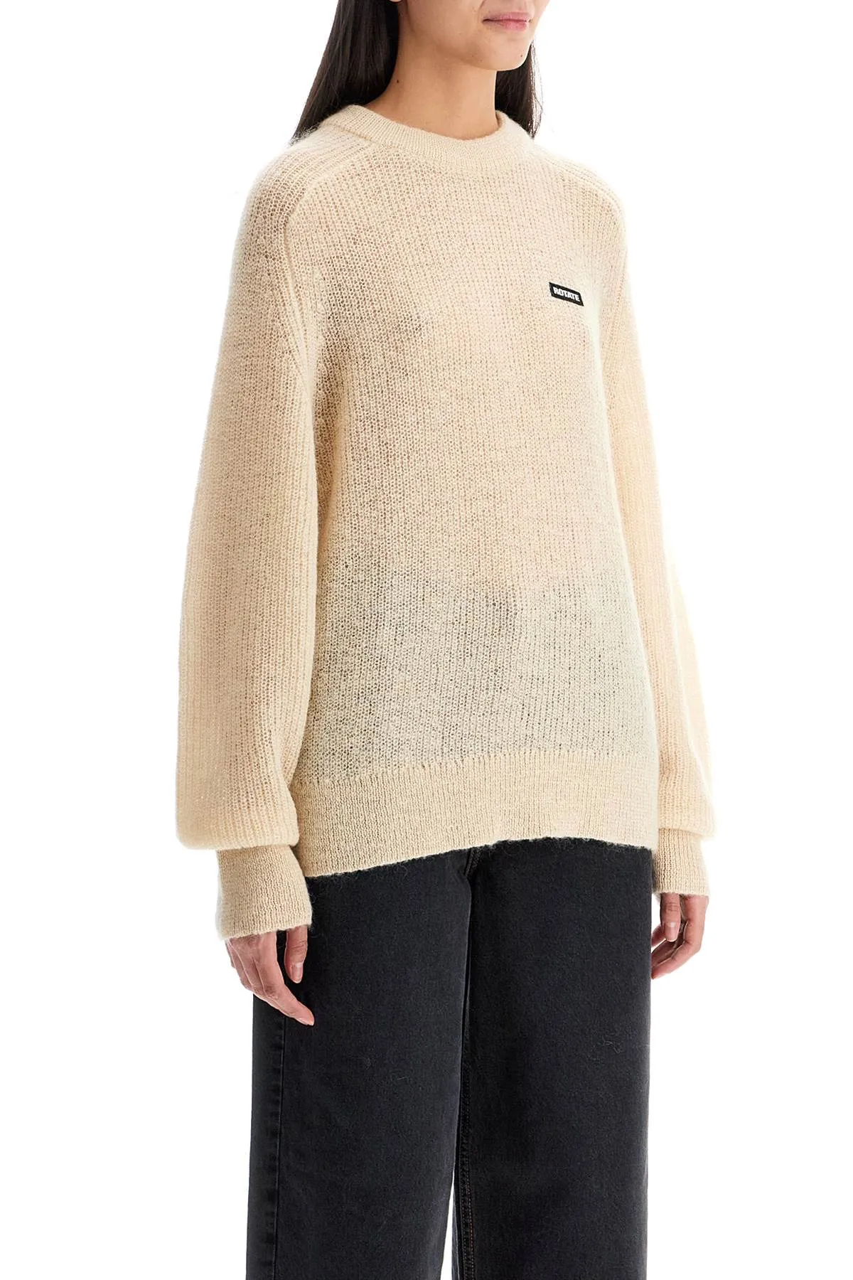 mohair blend pullover sweater 1128671876 PARCHMENT