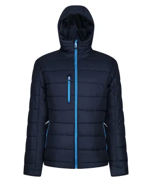 Navy/French Blue - Navigate thermal hooded jacket