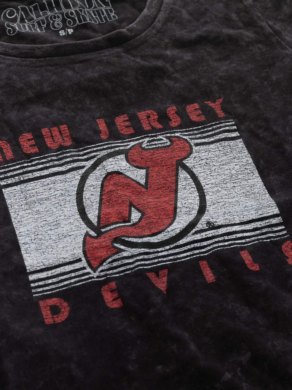 New Jersey Devils Women's Acid Wash T-Shirt