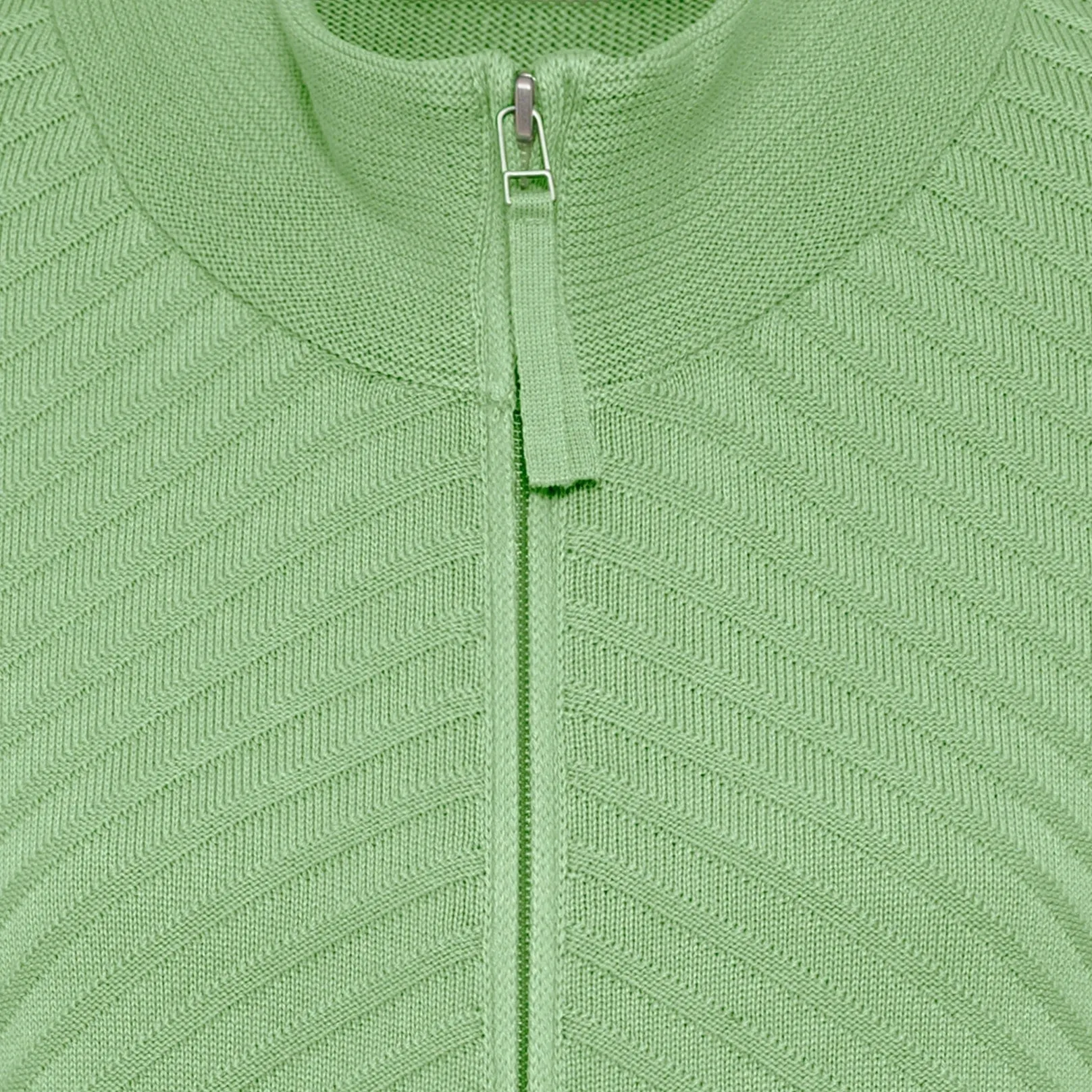 Olsen Jacket with zip and stand-up collar in Eva fit in Green