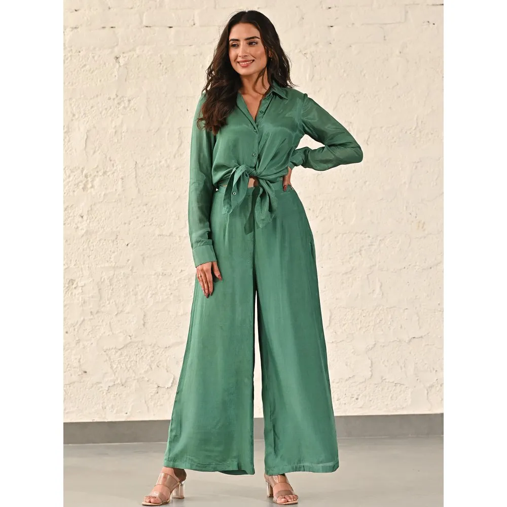 ORDINAREE Kelly Green Co-Ord (Set of 2)
