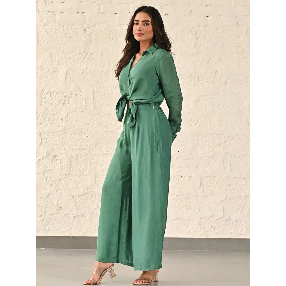 ORDINAREE Kelly Green Co-Ord (Set of 2)