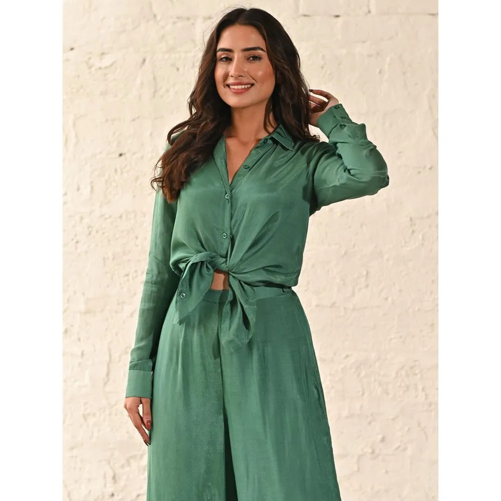 ORDINAREE Kelly Green Co-Ord (Set of 2)