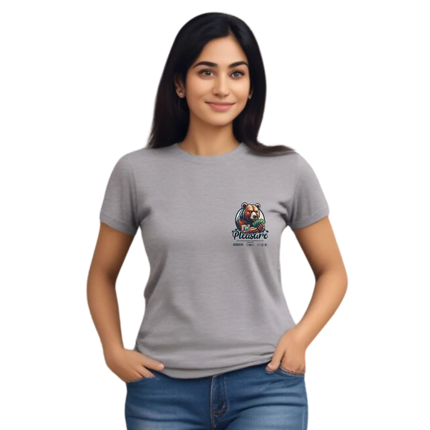 Pleasure Womens cotton printed T-shirt