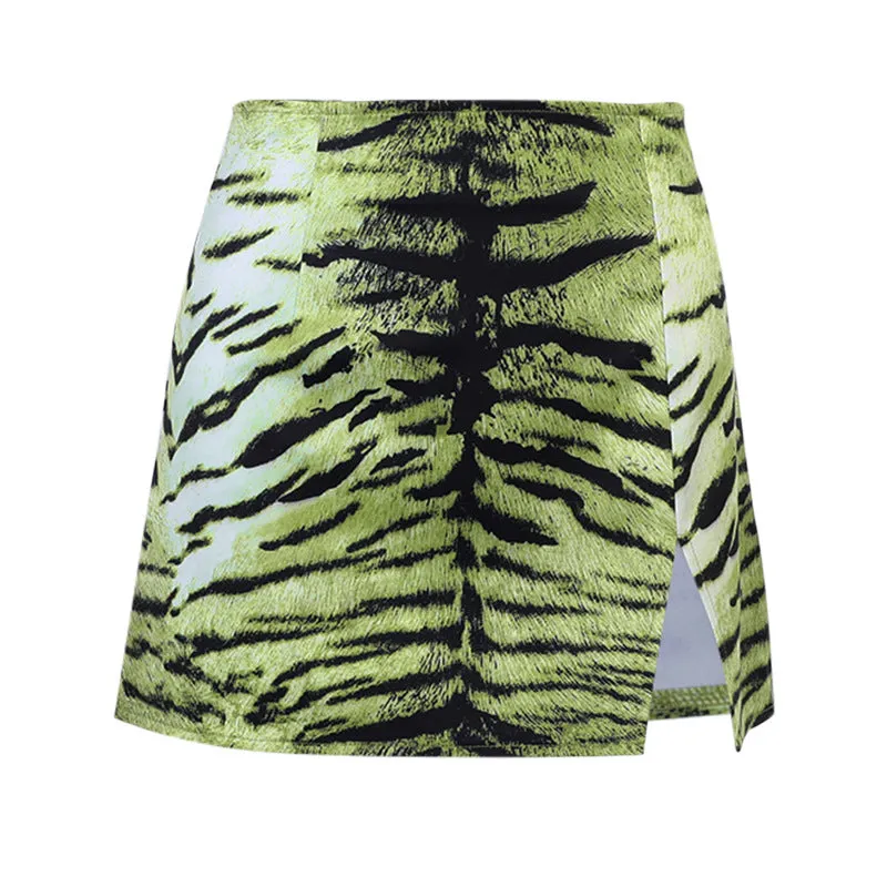 PSplitted Skirt Europe Trendy Sexy Street Style Slim Look Hip Flattering Casual Women Skirt