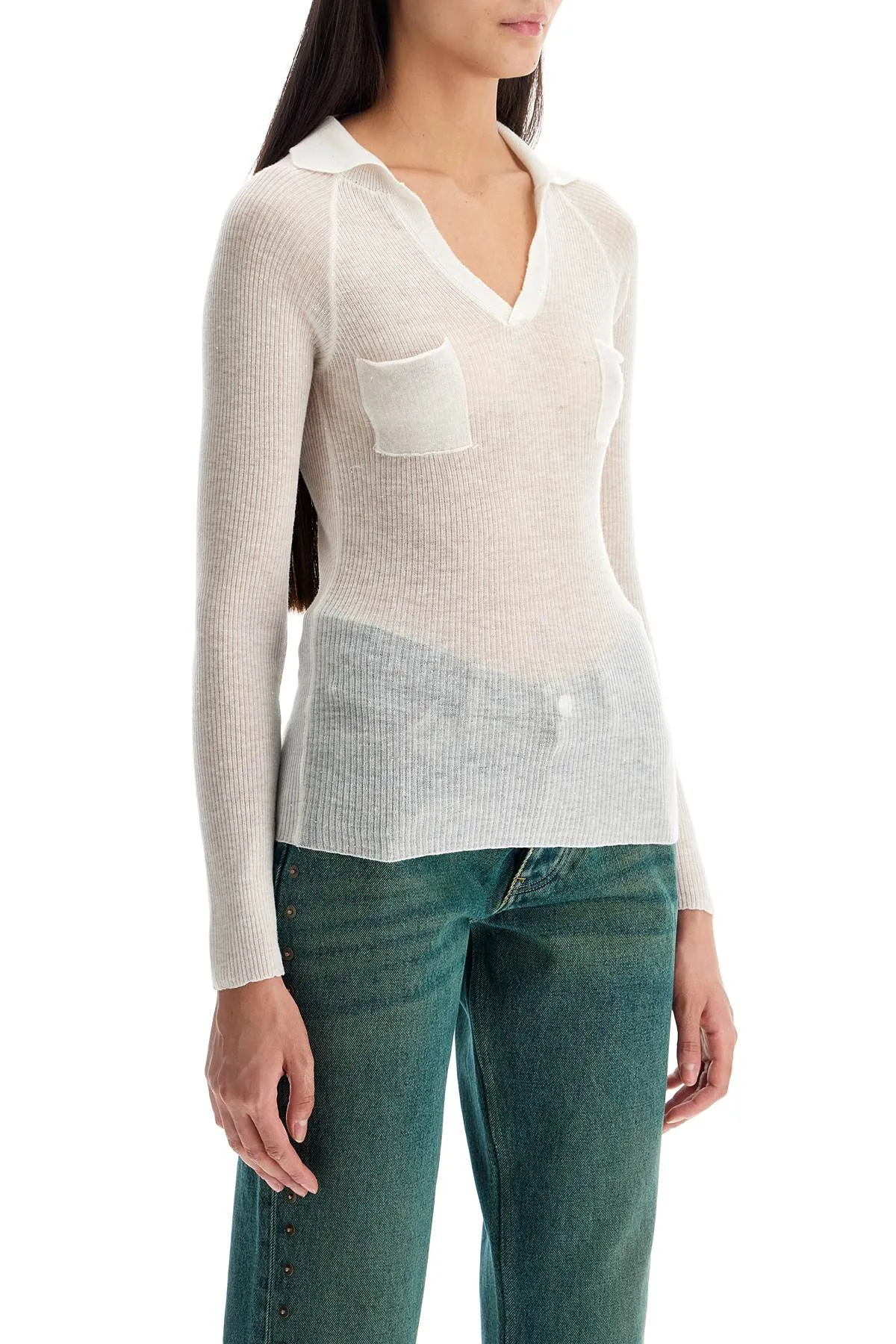 "lightweight salom shirt with micro TN5302000 WHITE