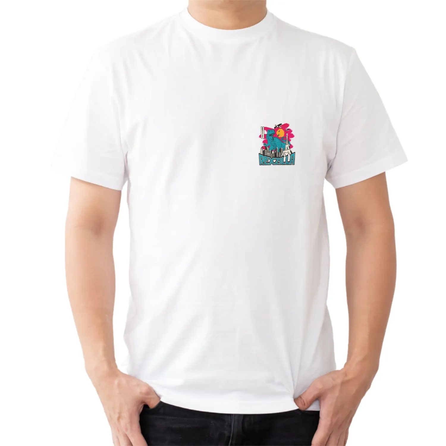 Rexzilla Mens cotton printed T-shirt