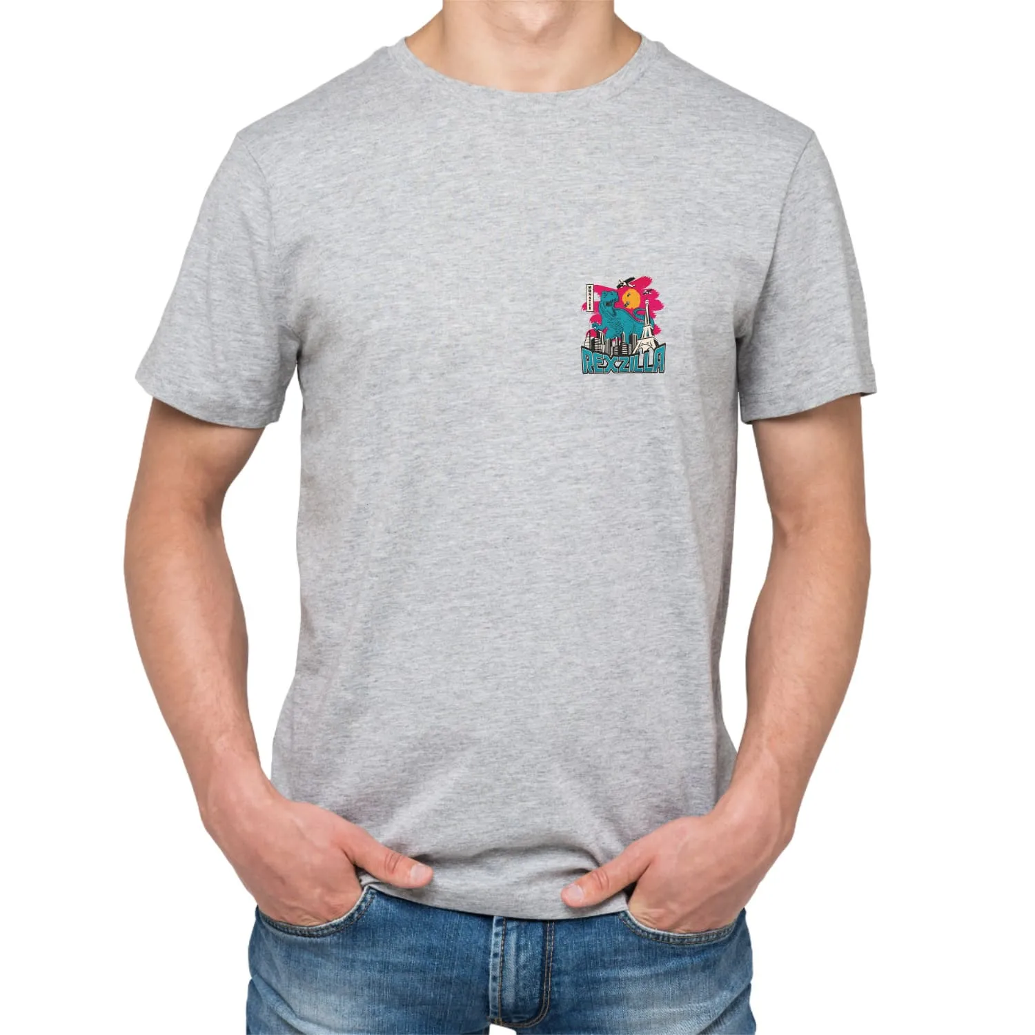 Rexzilla Mens cotton printed T-shirt
