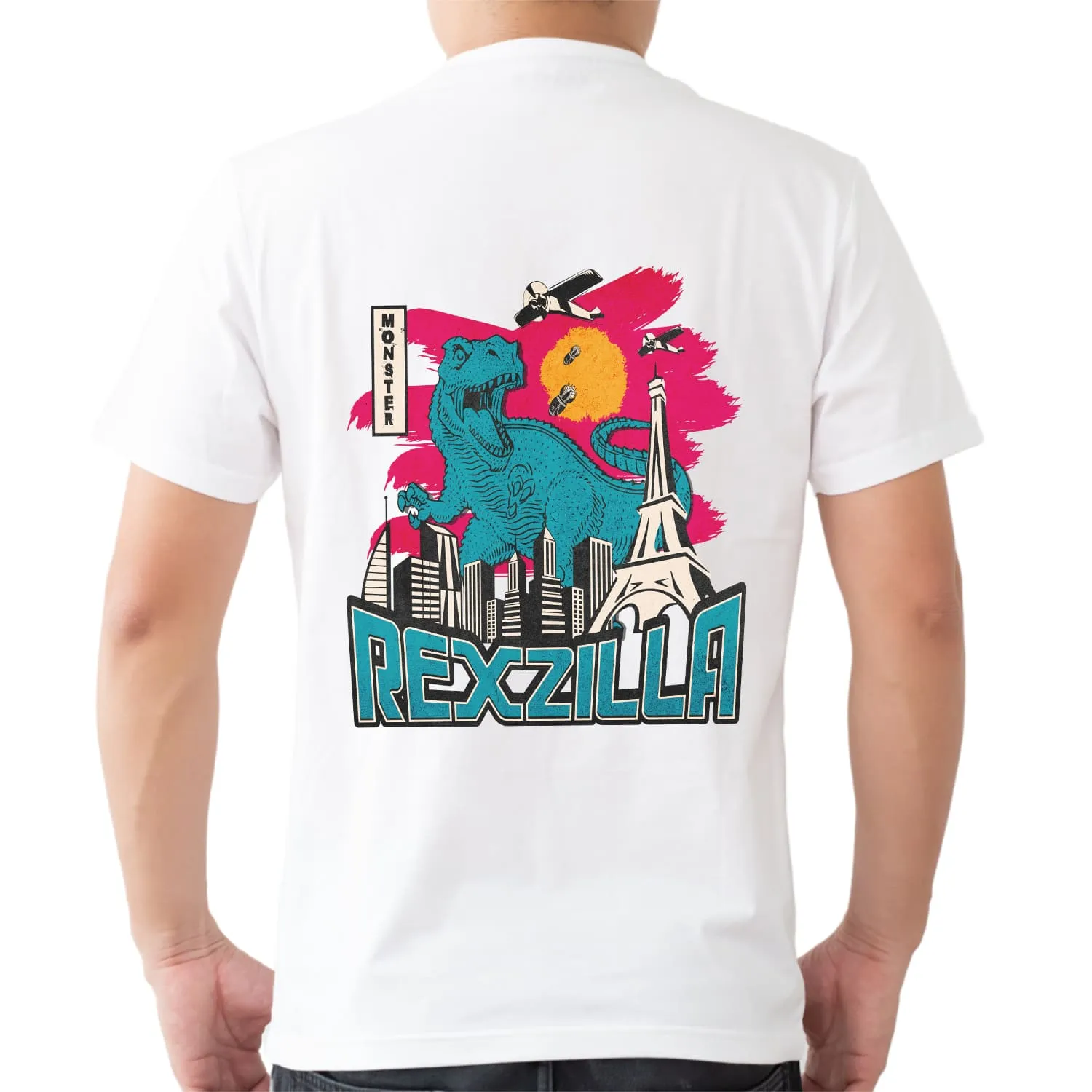 Rexzilla Mens cotton printed T-shirt