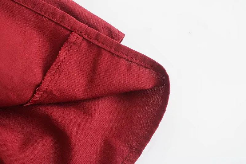 RUFFLED HEM TOP