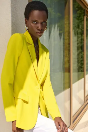 Scuba Crepe Fitted Blazer