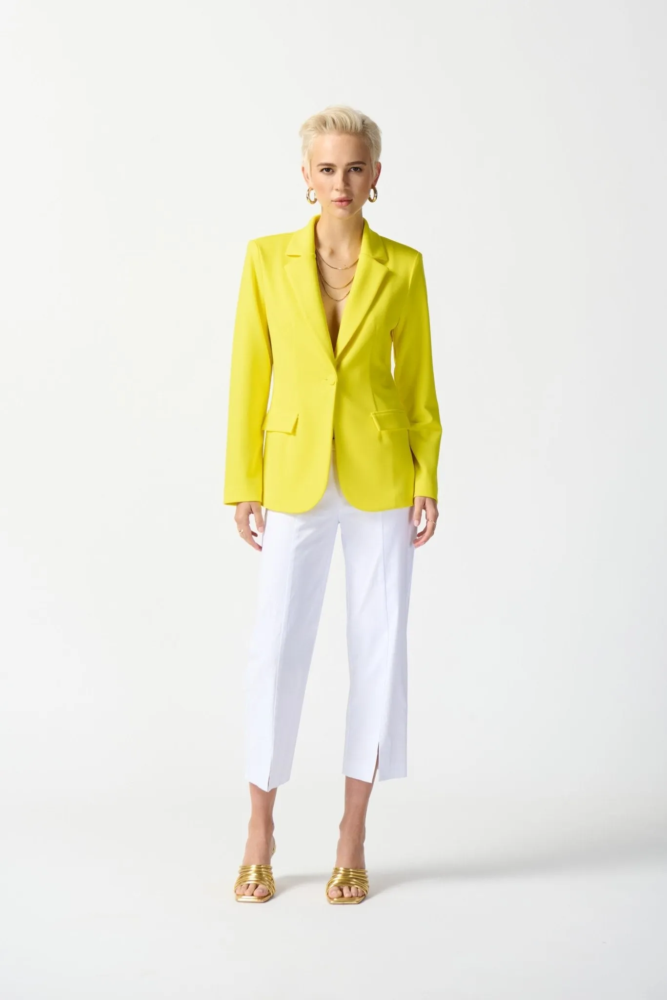 Scuba Crepe Fitted Blazer