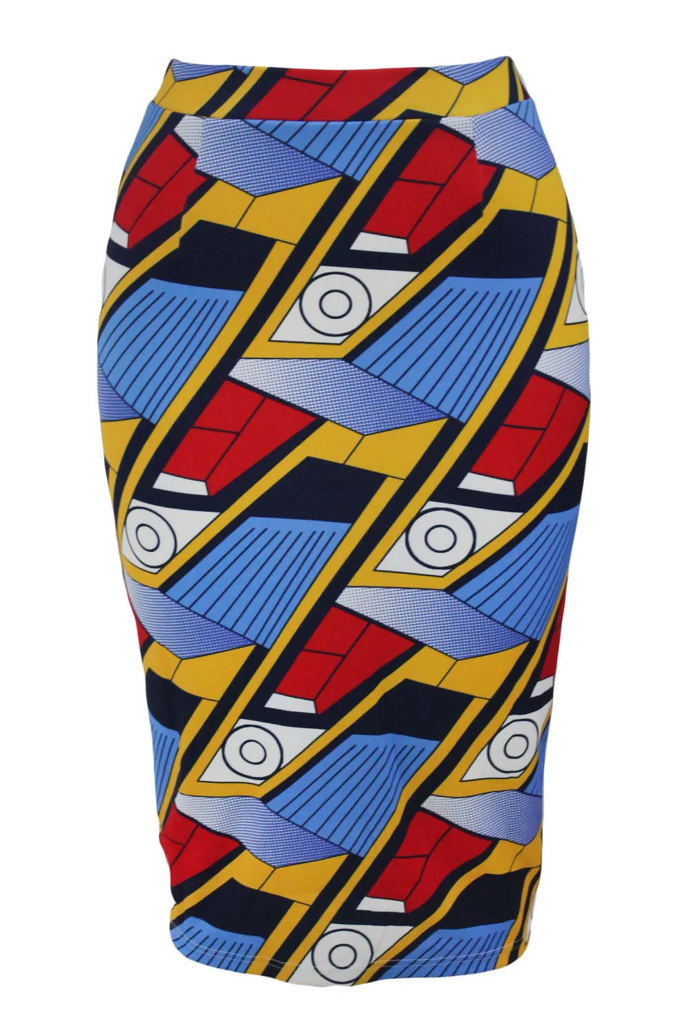 Sexy Trendy African Fashion Print Bodycon Midi Skirt
