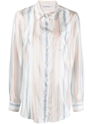 SOPHI STRIPED TAILORED S/S SHIRT