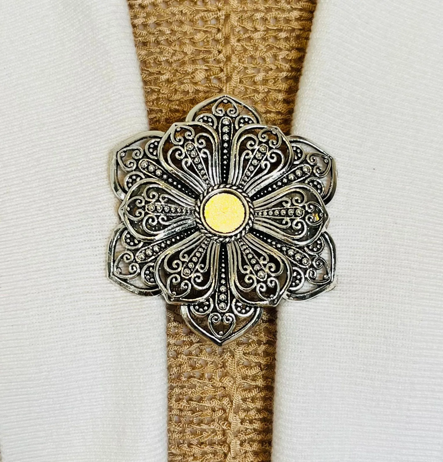 Sweater Clips Flower Cardigan Clasp Silver Sweater Clip Cosplay Clips Cloak Clasps Jewelry Gift Gifts for Her by Fabulici