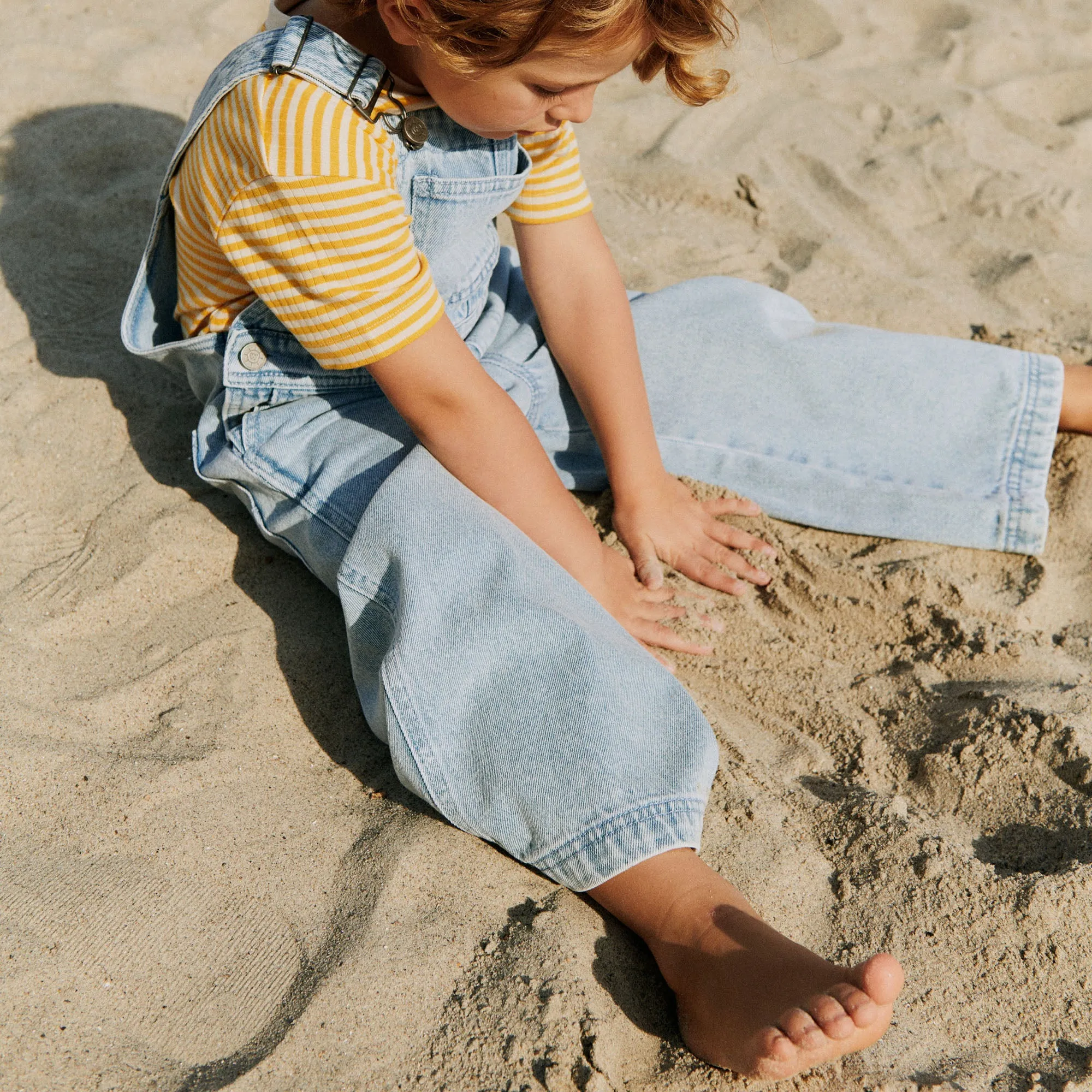 T-shirt S/S Fabian - yellow rib stripe