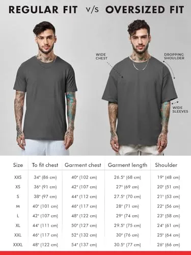 The Souled Store Solids: Electric Blue Men and Boys Short Sleeves Round Neck Cotton Oversized T-Shirts