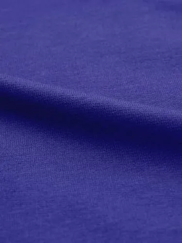 The Souled Store Solids: Electric Blue Men and Boys Short Sleeves Round Neck Cotton Oversized T-Shirts