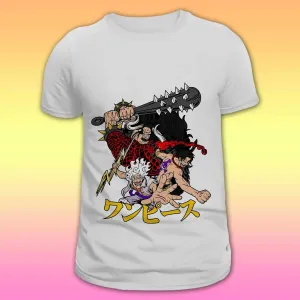Unisex anime T-shirt – Luffy ace kaido