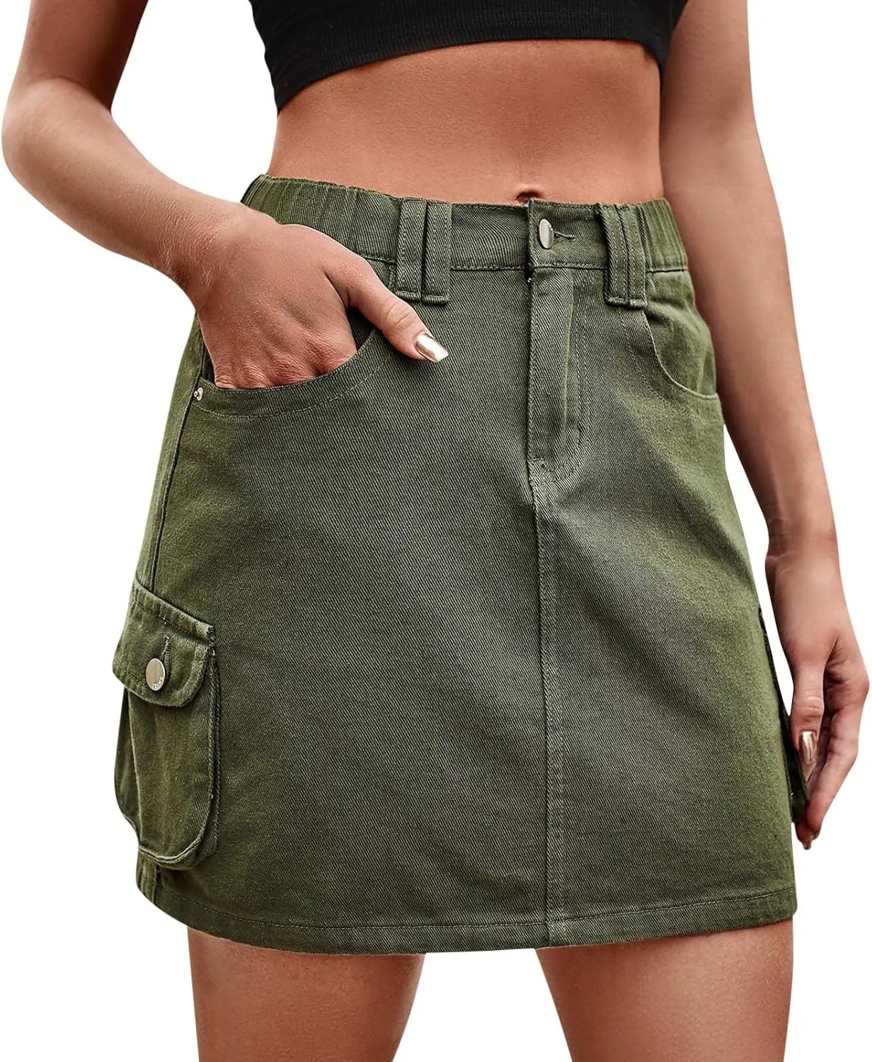 Women Casual High Womens A Line Midi SkirtWomen's Summer Design Denim Jean Skirt Mini Skirt Gowns with