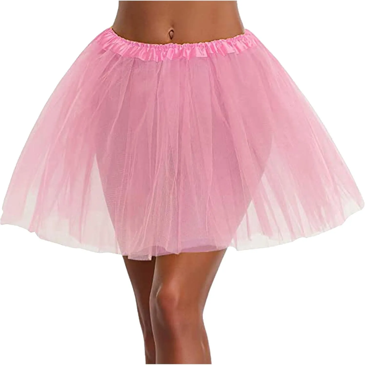 Women Skirt Summer Tutu Tulle Skirt Womens Pleated Short Skirt Adult Tutu Dancing Skirt Ruffle Midi Skirt with