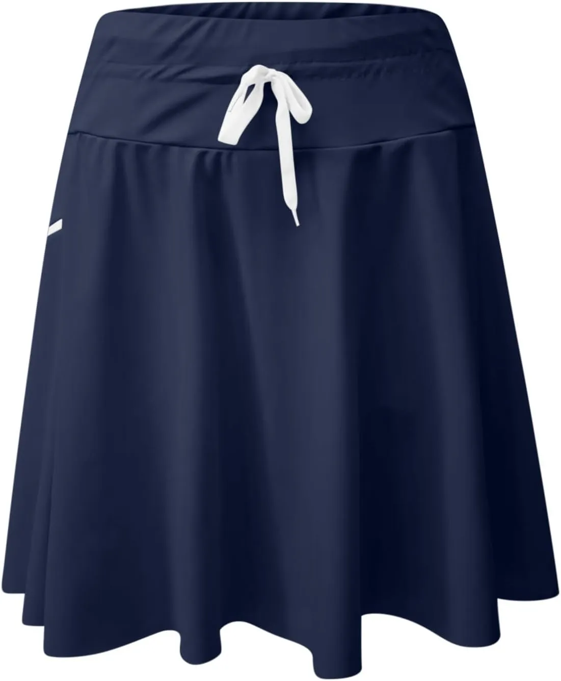 Women's Swim Skirt with Liner Solid Color Drawstring High Waisted Quick Dry Skirts Casual Fashion Golf Tennis Skirt